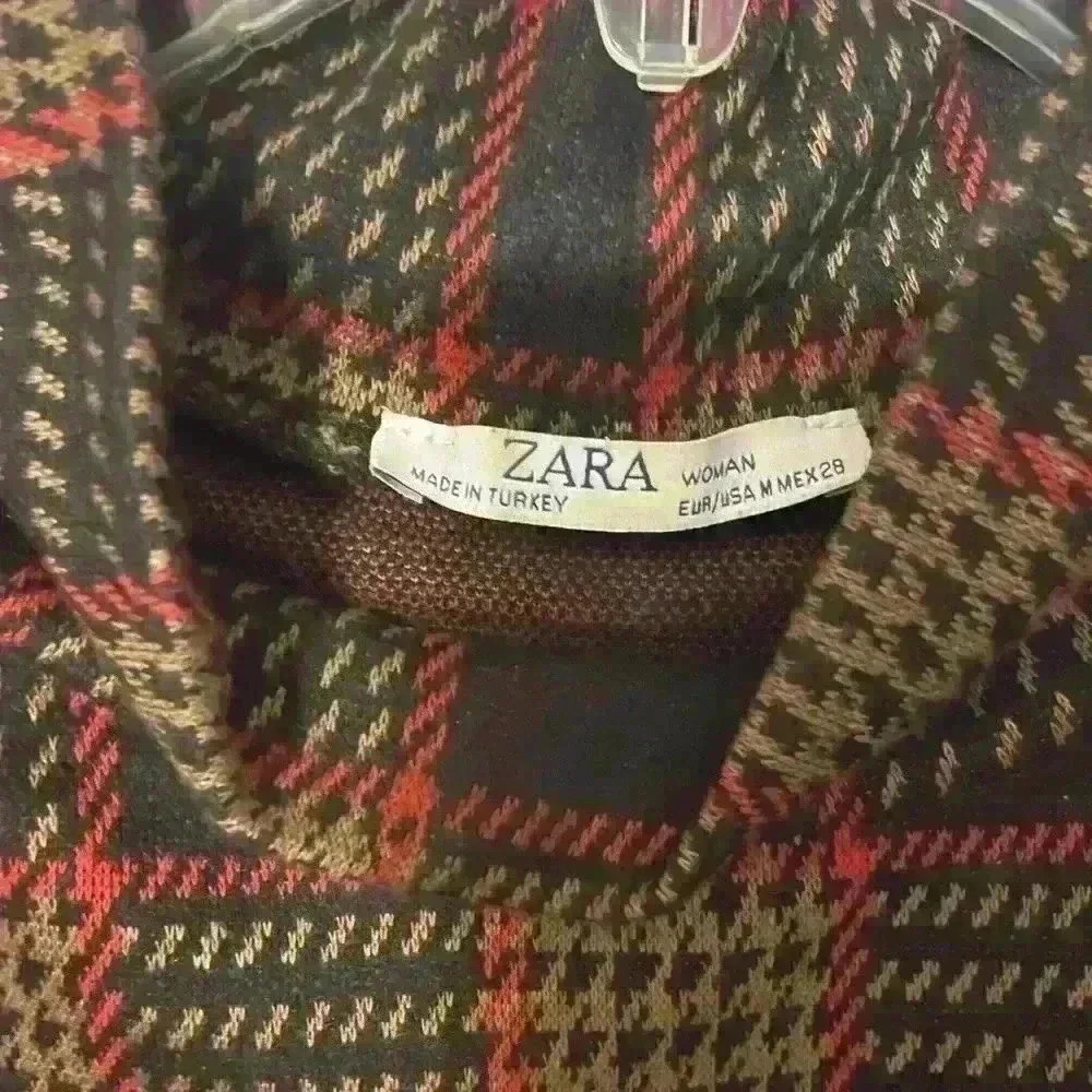 Zara plaid maxi dress women’s size M - Picture 3 of 5